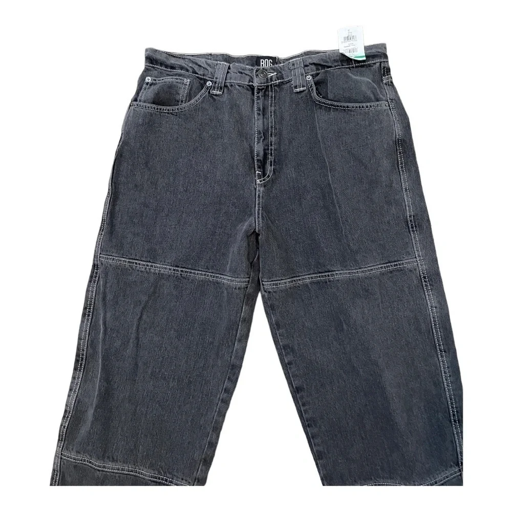 Bdg urban outfitters Louis 2 Seamed Loose Fit Jeans washed black 36x32 - Picture 8 of 13